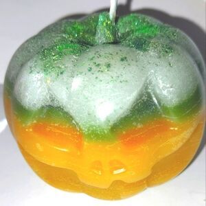 Hand crafted limited edition pumpkin candle from our spooky candle collection